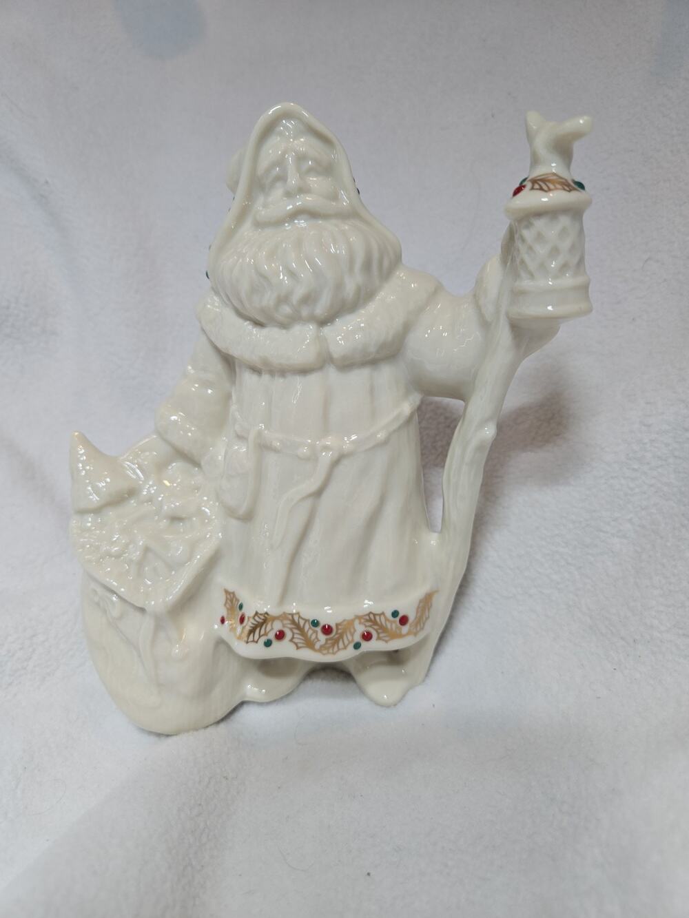 Lenox China Jewels Porcelain Woodland Santa Figurine - 1994